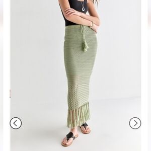 Lenore Crochet Tassel Skirt (Size L)